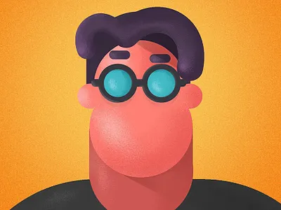 M Smith character color flat illustration vector