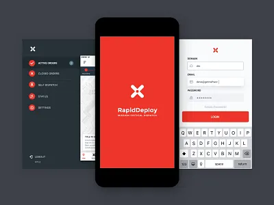 Rapid Deploy app appdesign design logo mobileapp ui uidesign ux