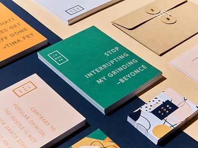 LA RUE PR Brand Identity Redesign brand identity business cards collateral color blocking designsake designsake studio illustration logo print redesign san francisco typography typography design