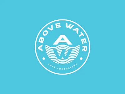 Above Water Logo Concept branding custom font custom typography design flat icon identity illustration illustrator logo minimal type typography vector
