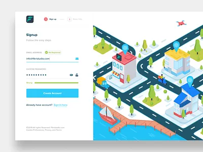 Sign Up Page / Create Account create account illustration login sign sign up signup ui up ux webdesign