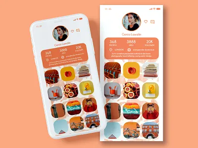 Daily UI- Day06 User Profile app design concept daily 100 daily 100 challenge daily challange day06 design inspiration inspiring interface interface design ui user page user profile