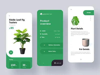Greenery NYC design ui ux