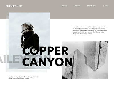 Surlaroute branding design practice ui ux web