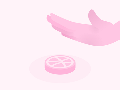 Take your Dribbble Invitation! clean dribbbble dribbble ball dribbble invitation flat illustration invitation invite design invite giveaway vector