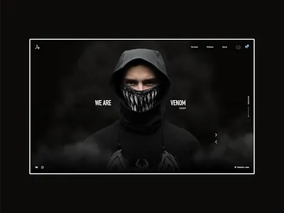 Indiwd Concept clean clothes concept design ecommerce main page marvel shop slider streetwear ui ux venom web