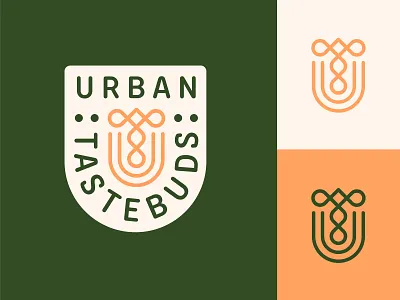 Urban Tastebuds branding gluten free green healthy eating healthy food healthy living lifestyle blog local delivery logo monogram subscription box sustainable ut monogram vegan