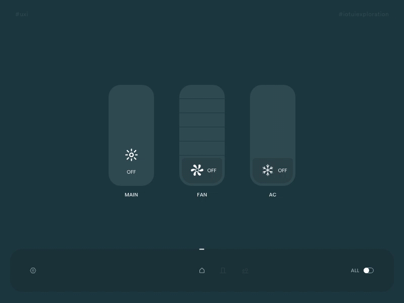 IOT ui exploration - Home app creative flat home app interaction design internet of things iot minimal mockup navigation bar navigation controller simple smart smart home temperature ui exploration user experience user inteface ux ux ui xd
