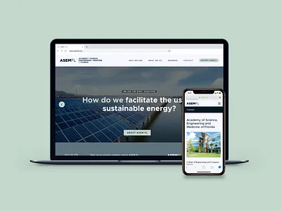 Launching - ASEM-FL Website academy education engineering florida medicine science solar energy stem sustainability weather web design website