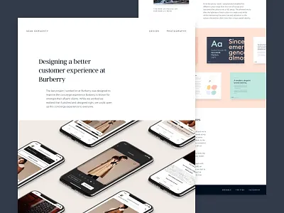 New Portfolio brand design personal portfolio website work