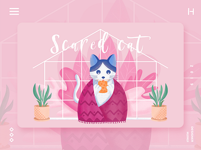 cat ux 插画 设计