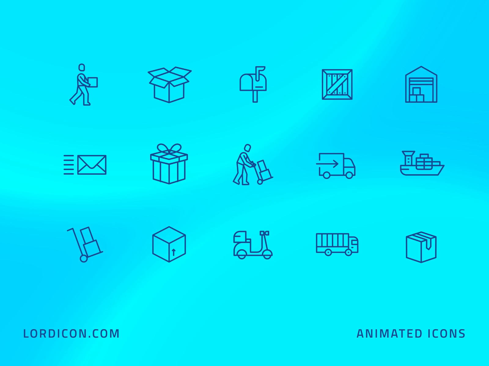 Delivery Icon Group by Tom Wilusz on Dribbble