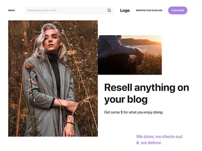 Blog Catalog Home Page — WIP blog catalog design interaction design landing page ui ux web design