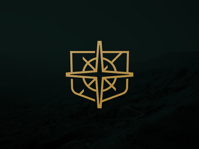 Expeditions Badge badge branding color compass design direction expedition gold insignia logo mariners north road shield southern star teal travel trip vacations