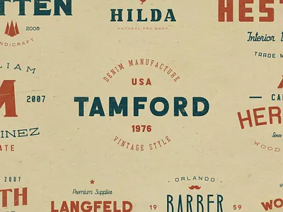 Vintage logos americana badge brand branding design display display font font handcrafted label liquor logo logotype minimal print retro type typeface typography vintage