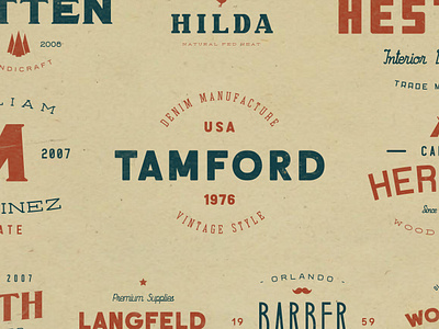 Vintage logos americana badge brand branding design display display font font handcrafted label liquor logo logotype minimal print retro type typeface typography vintage