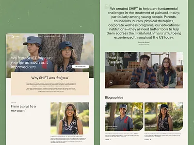 Fluxwear Website Design about page branding customer experience design graphic design health healthcare interaction design interface mental health ui user experience user interface ux web web design web layout web marketing web page website