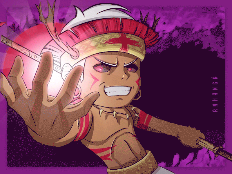 Anhangá - Illustration Motion after effects artwork character character animation design gif graphic design illustration motion motion graphics project