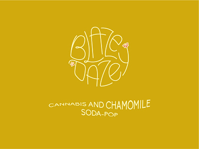 Blazey Dazey – Alternate Logo beverage beverage packaging brand identity branding cannabis cannabis design cannabis logo cannabis packaging chamomile design graphic design illustration logo soda vector vector art