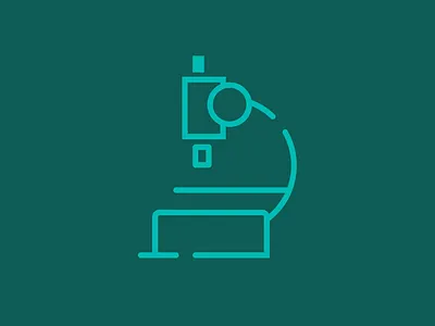 Scope hospital icon icon design icon designs line art medical microscope