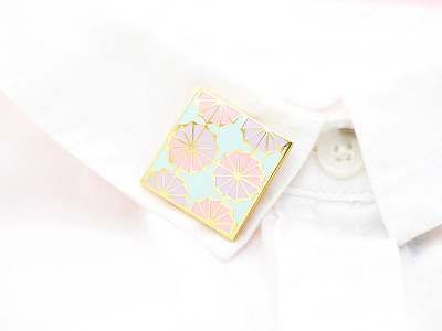 Fan Enamel Pin design enamel pin lapel pin photography vector