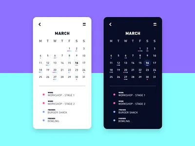 Daily UI #038 / Calender 038 adobe xd app branding calender challenge colors daily daily 100 challenge daily ui design illustration illustrator iphone purple typography ui ux vector
