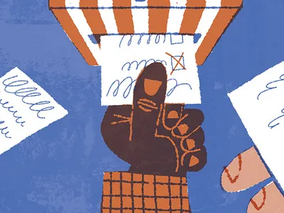 One Planet, One Vote editorial editorial illustration illustration