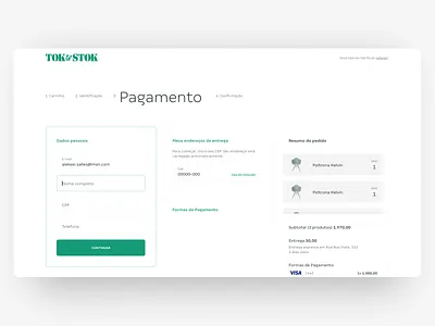 The VTEX Checkout checkout design page ui visual web website