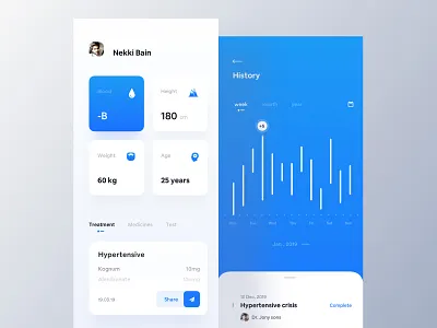 Health activity tracker app analytic dashboard app app concept app design color colorful app cryptocurrency app design concept doctor app exchanger app food delivery app health health activity health care insurance app layout mediacal app mobile application modern app design trackers trendy