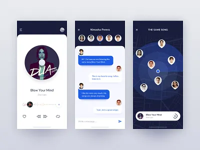 The Same Song UI cd dialogue music social ui