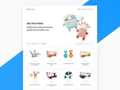 Nokotoko - Home cards grid html products ui web