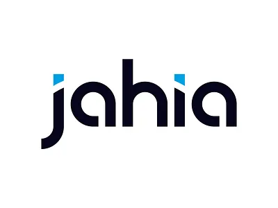 Jahia logo branding cold fresh geometric identity jahia logo mountain typogaphy