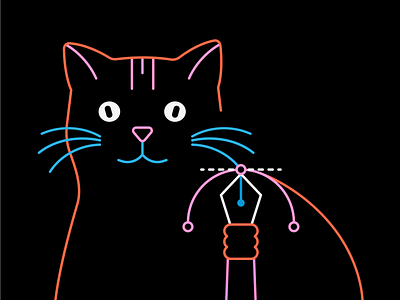 Cat Illustration Icon by Jennifer Greive on Dribbble