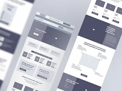 eCommerce Home Page Wire copywriting ecommerce ecommerce ux design hi fi wire high fidelity wireframe home page mockup online food store online pickle store online store wireframe user experience design ux ux design web page wireframe website wireframe wireframe