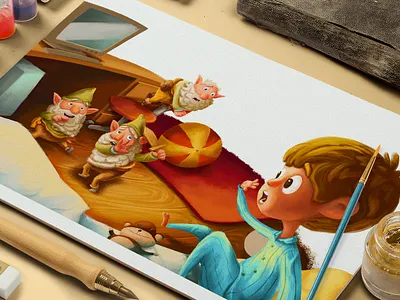 the awakening children book illustration children books gnome