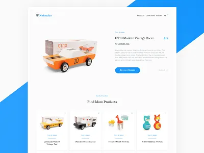 Nokotoko Product Single cards html kids product ui web