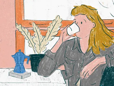 Breakfast character colour design graphicdesign illustration simple texture