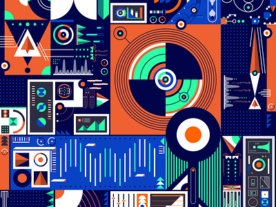 Abstract Data confluent data design designer experimental experiments flat graphicdesign illustration infographic information input output vector vector art