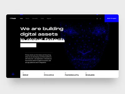 Digital Agency Website Concept agency black design grid design grid layout landing page typography web website
