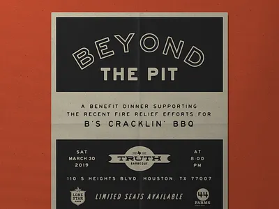 BBQ Event Flyer bbq design flyer graphic poster typography vintage
