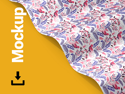 Seamless Pattern Branding Mock-up branding branding mockup coffee mockup cotton fabric food mockup hero image image isolated layout logo mockup material mockup packaging mockup pattern photorealistic psd psd mockup restaurant mockup wallpaper