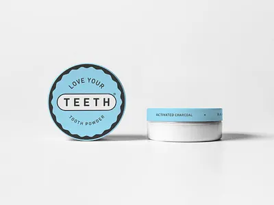 Love Your Teeth - Tooth Powder packaging branding care dentists design health logo oral organic packaging powder print tooth vegan