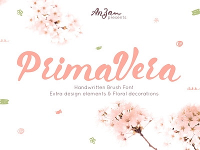 Primavera handwritten brush font. Free download! brush brush font design font free handwriting font letter lettering otf script spring typographic typography