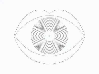 Afterhours Concept eye care illustration lips music poster record