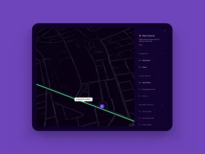 Map Explorer ipad map menu ui