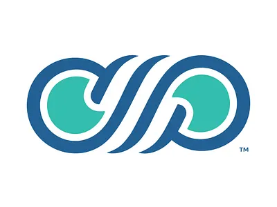 Cool Pools Logo acronym branding breeze concept cool identity letter c letter p logo logo design mark pools swimming pool