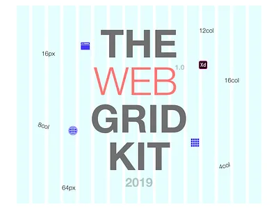 2019 Web Grid - UI Kit adobe adobe xd grid grid layout ui ui ux design ui kit ux web website