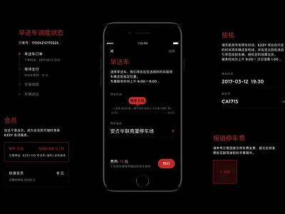 Car Sharing App UI app ui ux