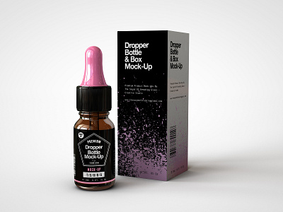 Dropper Bottle With Box Mock Up amber branding cbd oil dropper bottle free freebie glass isometric marijuana medical mock up mock ups mockup packaging packaging design pharmaceutical presentation