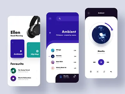 Music Player 1 app design ui ux
